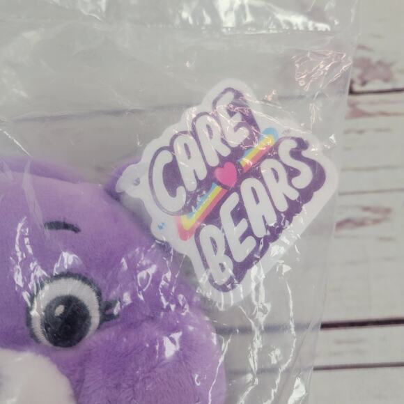 Care Bears Share BEAR 10" Plush Teddy Stuffed Animal Winking, Purple Lollipops - Picture 3 of 5